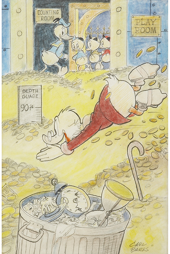 His Life and Times - Originale Barks Sketch